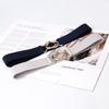 Simplified Women's Black Elastic Waistband Korean Style Fashion Belt