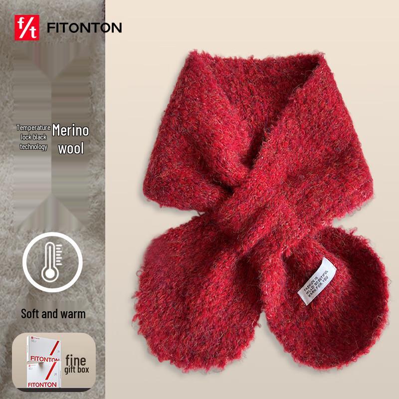 

FitonTon Women s Thickened Wool Winter Scarf & Shawl One Size