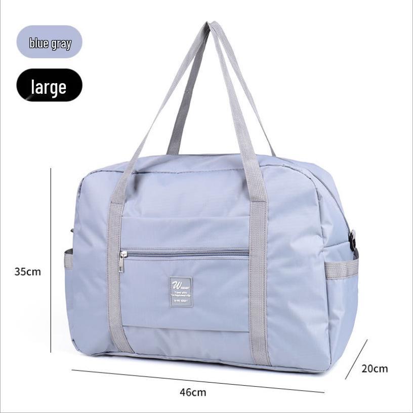 Trendy Waterproof Folding Travel Bag: Large Capacity Trolley Luggage & Fitness Storage