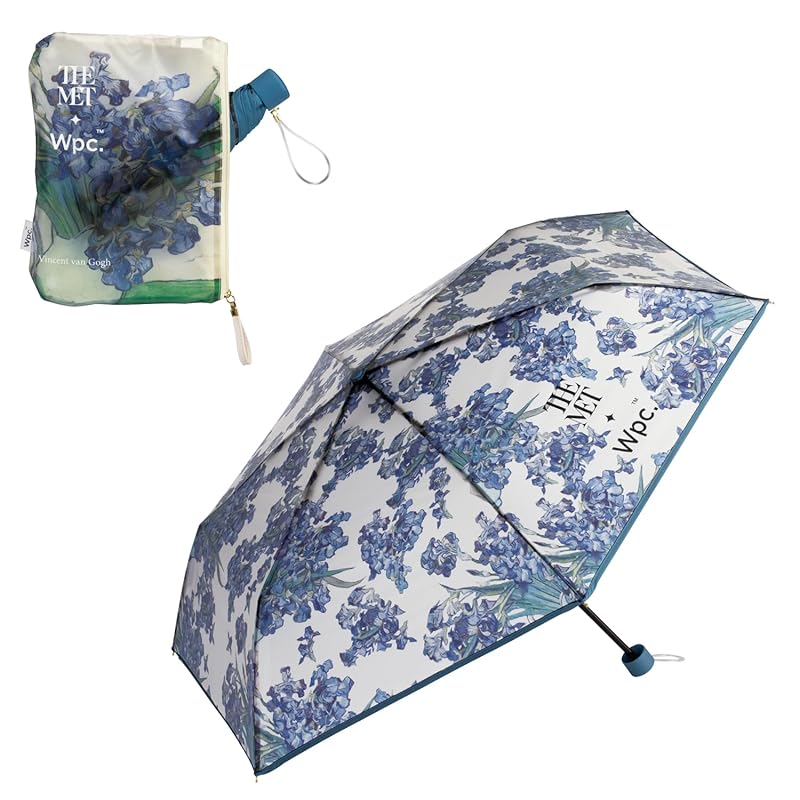

Wpc. [Vinyl Umbrella] Metropolitan Museum of Art masterpiece umbrella mini Van Gogh/Iris folding umbrella Main bone 49cm ladies painting floral