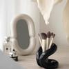 Kreativer Seilknoten Keramik Zahnbürstenhalter Nordische Badezimmeraccessoires Aufbewahrung Schlafzimmer Schminktisch Bürstenhalter Make-up