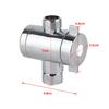 G1/2 Inch Thread Shower Diverter Valve Chrome Finished Bidet Diverter Valve  Bathroom  Use