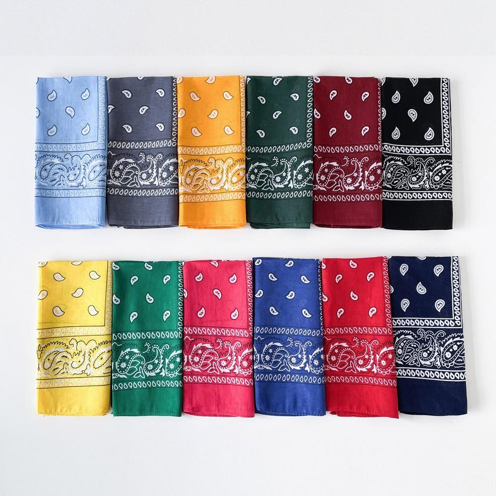 Polyester Square Handkerchief Bicycle Outdoor Hat with Paisley Printed Scarf and Fashionable Headband Multi-color Headband, Unisex Design, Bohemian.