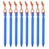 18cm Triangular Aluminum Tent Pegs Lightweight Tent Stakes with Pull Rope for Camping Canopy Outdoor Equipment