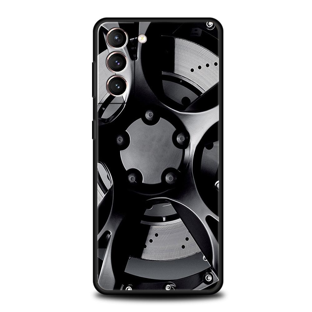 Sports Car Wheel Tire Speed Phone Case For Samsung Galaxy S24 S23 S22 S20 S21 FE Ultra S24 S23 S10 S10E S9 S8 Plus 5G Cover Bags