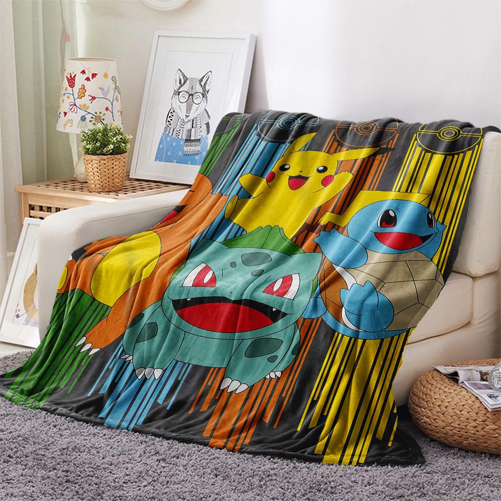 Pokémon2 Flannel Blanket, High quality Comfortable for All Seasons, Home Decor, Warmth and Comfort