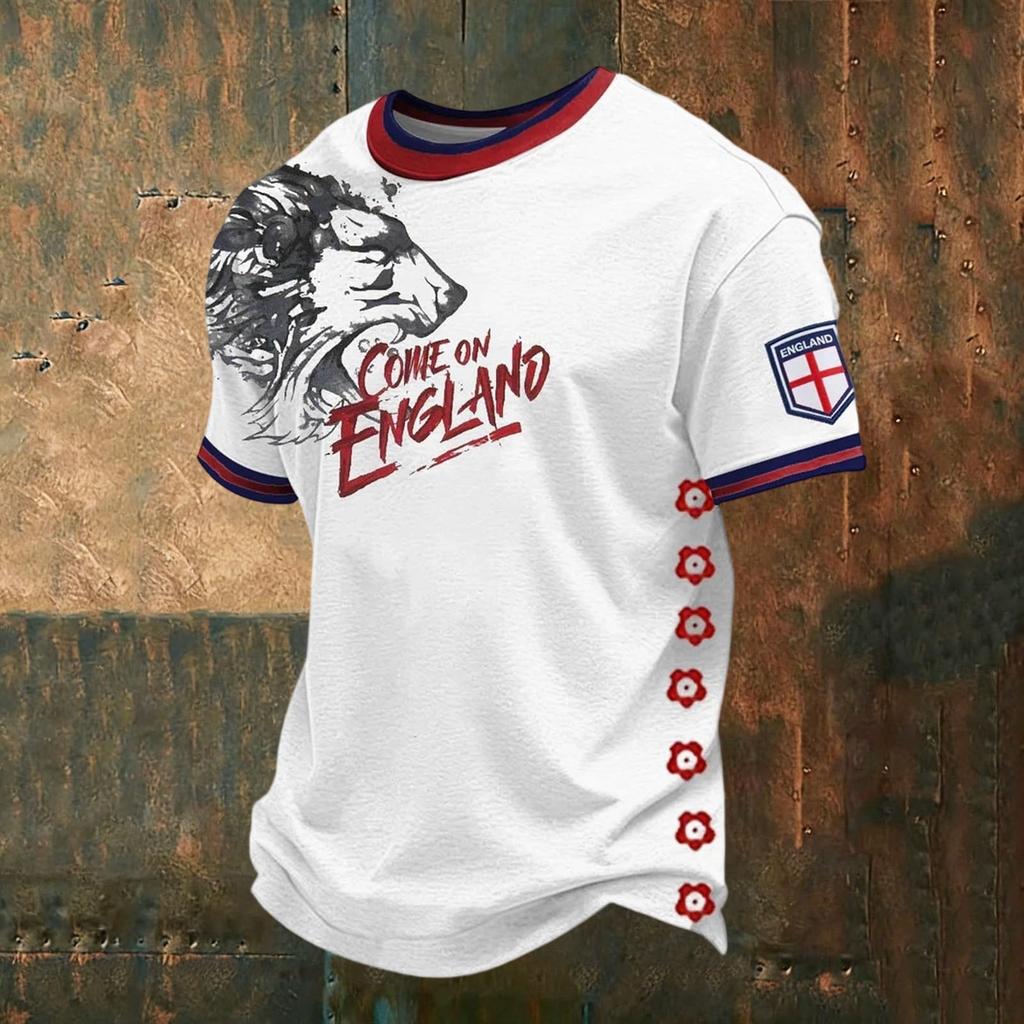 Men's Casual Scottish Themed Short Sleeve Top 2026 Merchandise Football Shirt Comfortable Fit