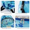 Kids' Cartoon Waterproof Swim Bag with Dry/Wet Separation – Cute, Portable Beach Backpack for Boys & Girls