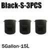 3Styles Felt Plant Grow Bags Nonwoven Fabric Garden Potato Pot Greenhouse Vegetable Growing Bags Moisturizing Vertical Tools