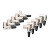 XLR Male Connector Elbow 3 Pin Welding Stable Signal Metal XLR Plugs for DIY Microphone Cable 10pcs