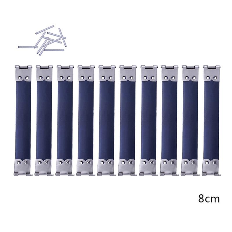 

10 шт. металлическая внутренняя рама застежка замок для кошелька внутренняя гибкая ручка сумки сделай сам 8cm серебряный