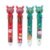 1 Piece Cute Ballpoint Pen Press Cartoon Reindeer Grandfather Multicolor 10 In 1 Colors Stationery School Office Supplies
