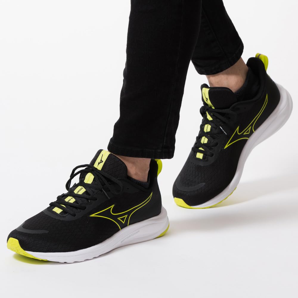 Mizuno Esperanzer 2 Running Black and Size for Indoor and Exercise Shoes, Yellow, 25.5 cm, 4E, Jogging, Training, Sports, Use, Commuting,