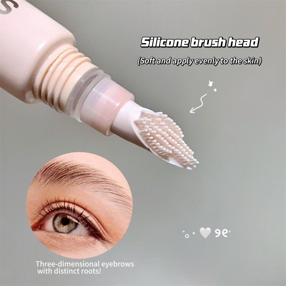 3D Brow Gel Smudge-proof Smudge-proof Eyebrow Styling & Shaping with Flexible Silicone Brush Long-lasting Hold for All-day Wear Makeup