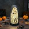 Glass Music Box with Light - Halloween Christmas Ornament Tabletop Decoration Gift