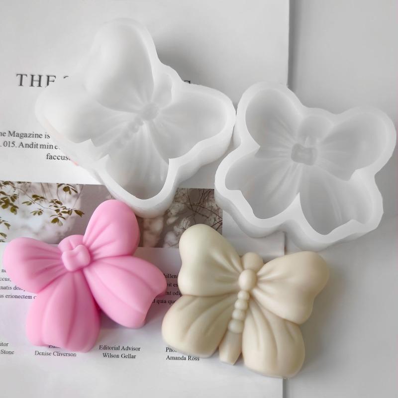 Large Butterfly Candle Silicone Mold, 3D insect Craft Gypsum Resin Cement Mold, DIY Handmade Animal Soap Making Supplies