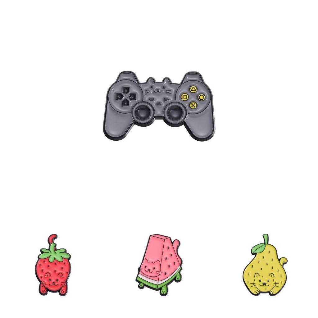 Charming Cute Cartoon Fruit Brooches Featuring Adorable Strawberry Watermelon Grape Designs