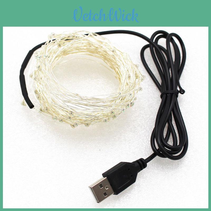 Timeless 5/10m Usb Led Copper Wire Fairy Light Strip Ideal For Christmas And Parties