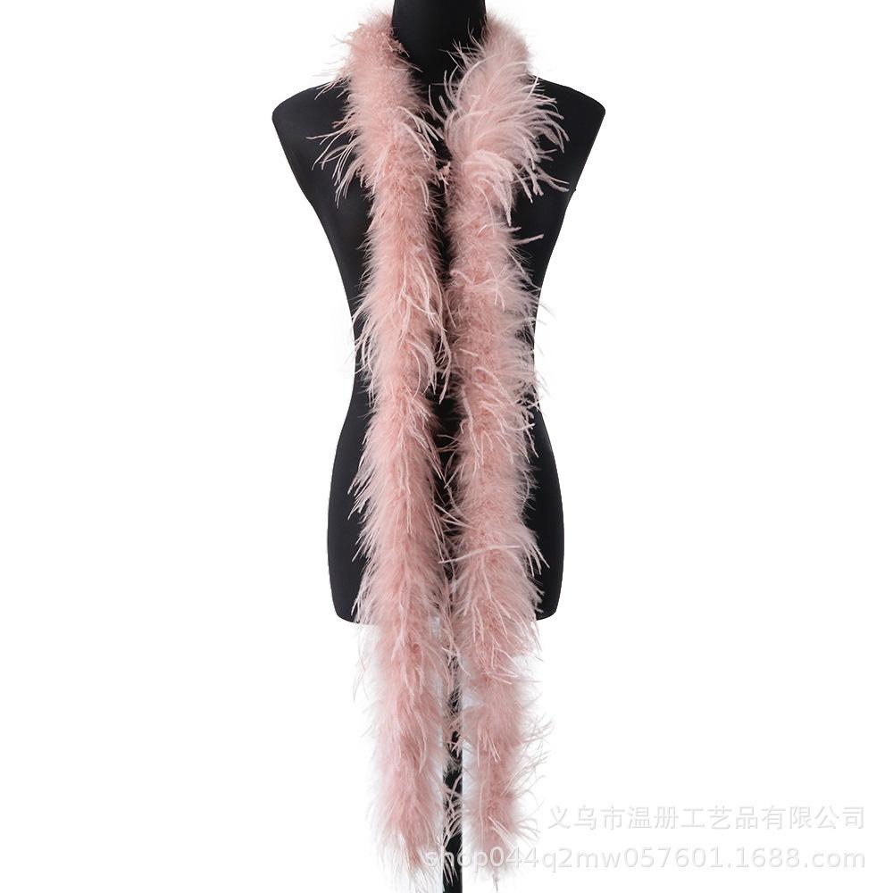 South African Ostrich Hair Top Performance Dress Raw Material Feather Top Diy Hat Scarf Down 2 Meters
