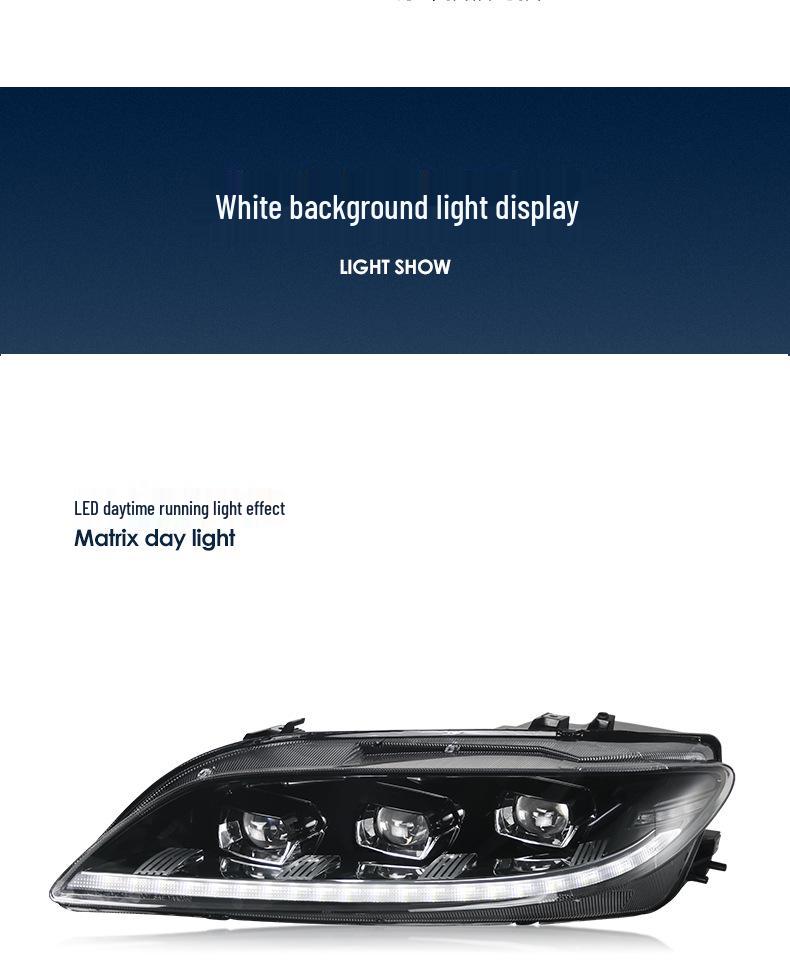 Mazda 6 LED Headlight Assembly: 2003-2015 with Sequential Turn Signals and DRL