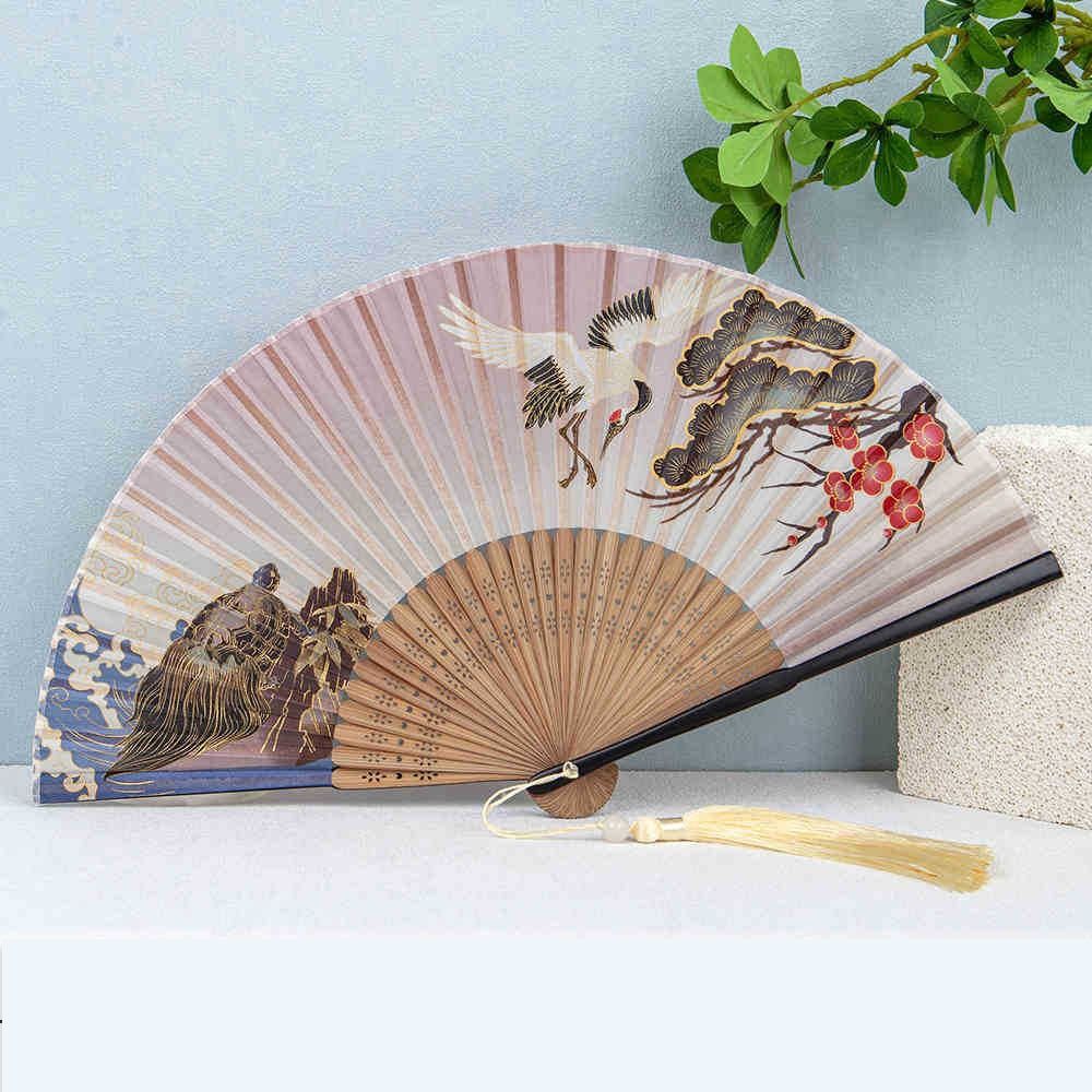 Ancient Style Hand  Fan Traditional Craft Hanfu Dance Fan  Custom Art Props