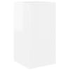 TV Wall Shelf Set 4 pcs High Gloss White Particleboard