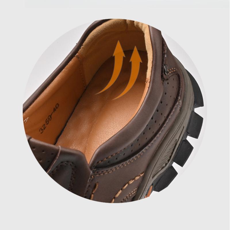 New Leather Casual Business Shoes Outdoor Men's Comfort Loafers Fashion Soft Classic Driving Footwear Non-slip Walking Shoes