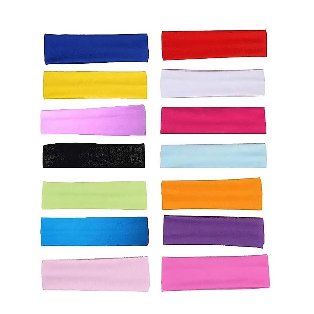Tennis Cycling Sports Turban Headscarf Fitness Bandage Sweatband Yoga Headband Hair Bands Elastic