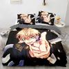 Tokyo Avengers Manjiro Sano Bedding Set 3D Printed Suitable for Bedroom Duvet Cover Set With Pillowcases Kids Home Textile