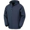 Result Mens Hooded 3 Layer Recycled Soft Shell Jacket