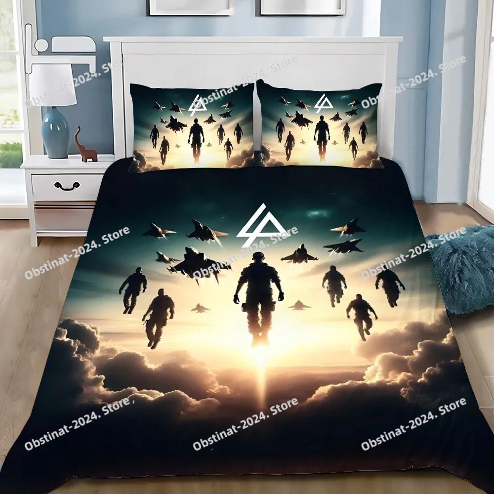 Poszewka na kołdrę Poszewka na poduszkę Pościel Zespół rockowy Linkin P-Park Dorosły Chłopiec Dziewczynka Dekoracja sypialni Dzieci Pojedyncza Podwójna Duży Rozmiar