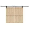 VidaXL Sliding Door Hardware Kit 183 Cm Steel Black, Sliding Door Hardware, Door Rail of 3295777