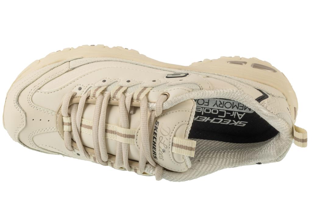 Skechers D'Lites - Fresh Start, Womens White Sneakers