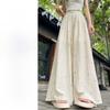 Womens Linen Wide Leg Pants With Embroidery For Summer Casual Wear