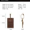 Crazy Horse Leather Suitable AirTag Tracker European American Trendy Retro Luggage Tag
