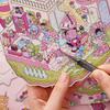 Miniature Landscape Stickers: Heartbeat Little Dwelling Series - 2.5D DIY Scene Decor