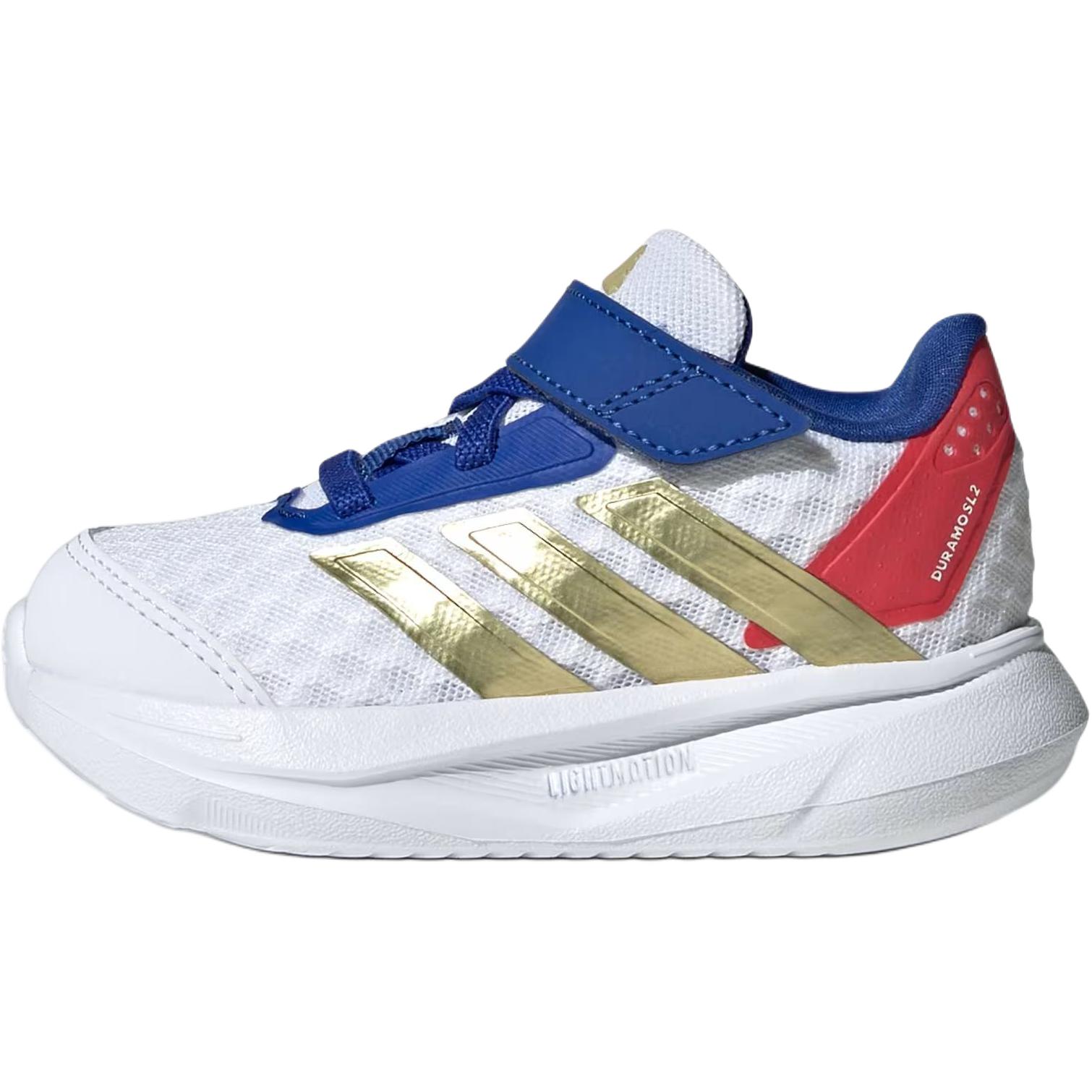 

Adidas DURAMO SL 2.0 Support Low top Toddler Shoes White Gold Blue Infant And Toddler JS2359 24