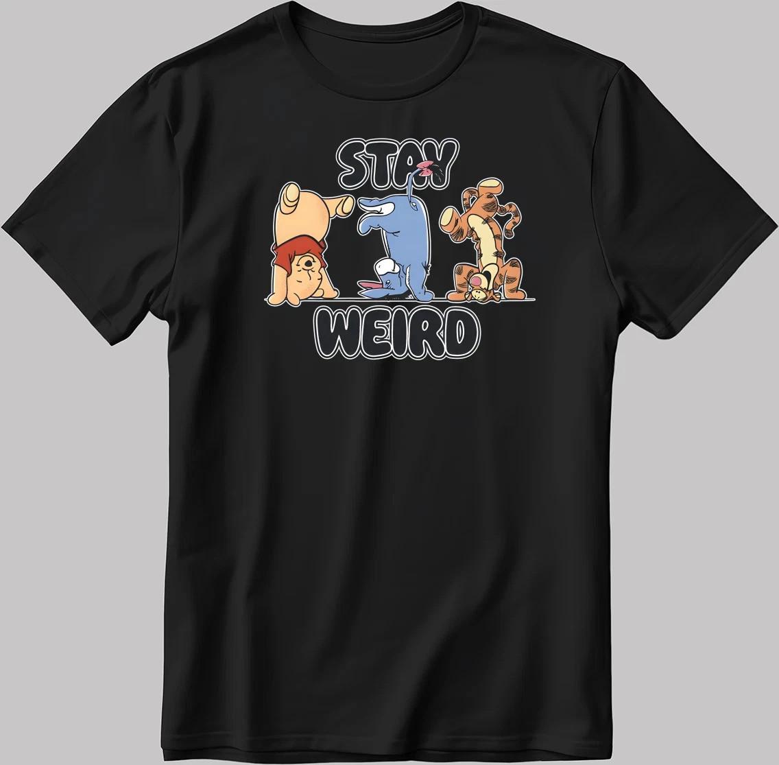 Disney Stay Weird Winnie The Pooh T-Shirt Size S-5XL S разноцветный