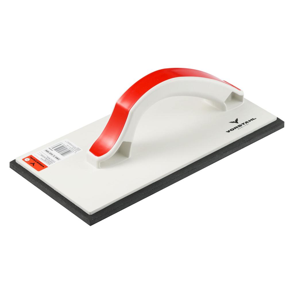 PLASTIC TROWEL with Rubber 8mm QUALITAT 280x140mm for Grouting Vorstahl