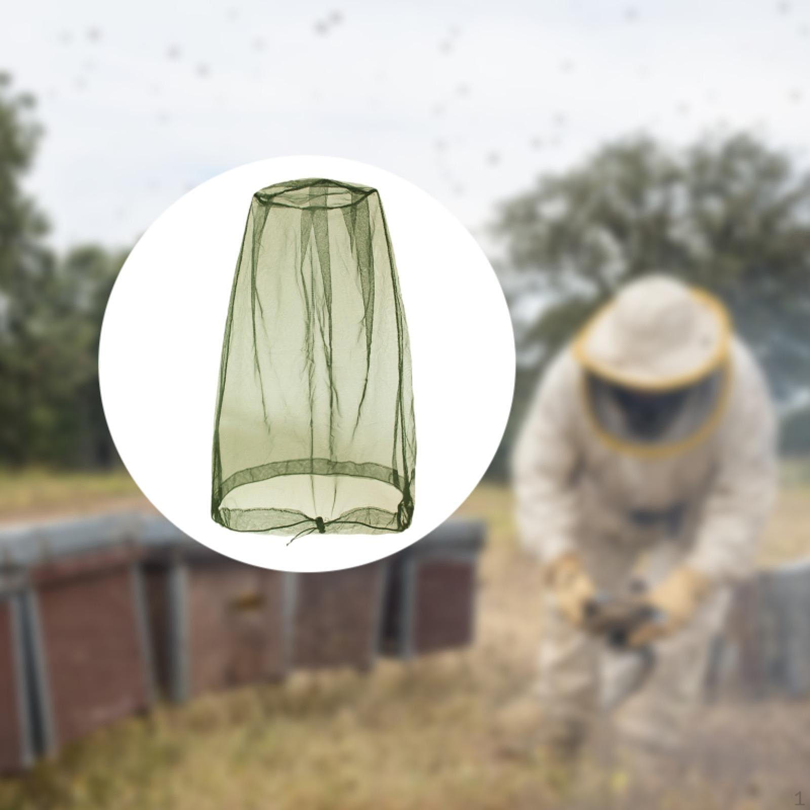 

Сетка для головы, сетка для лица и шеи, подходит для всех типов головных уборов, высокая видимость, защита, вентиляция темно-зеленого