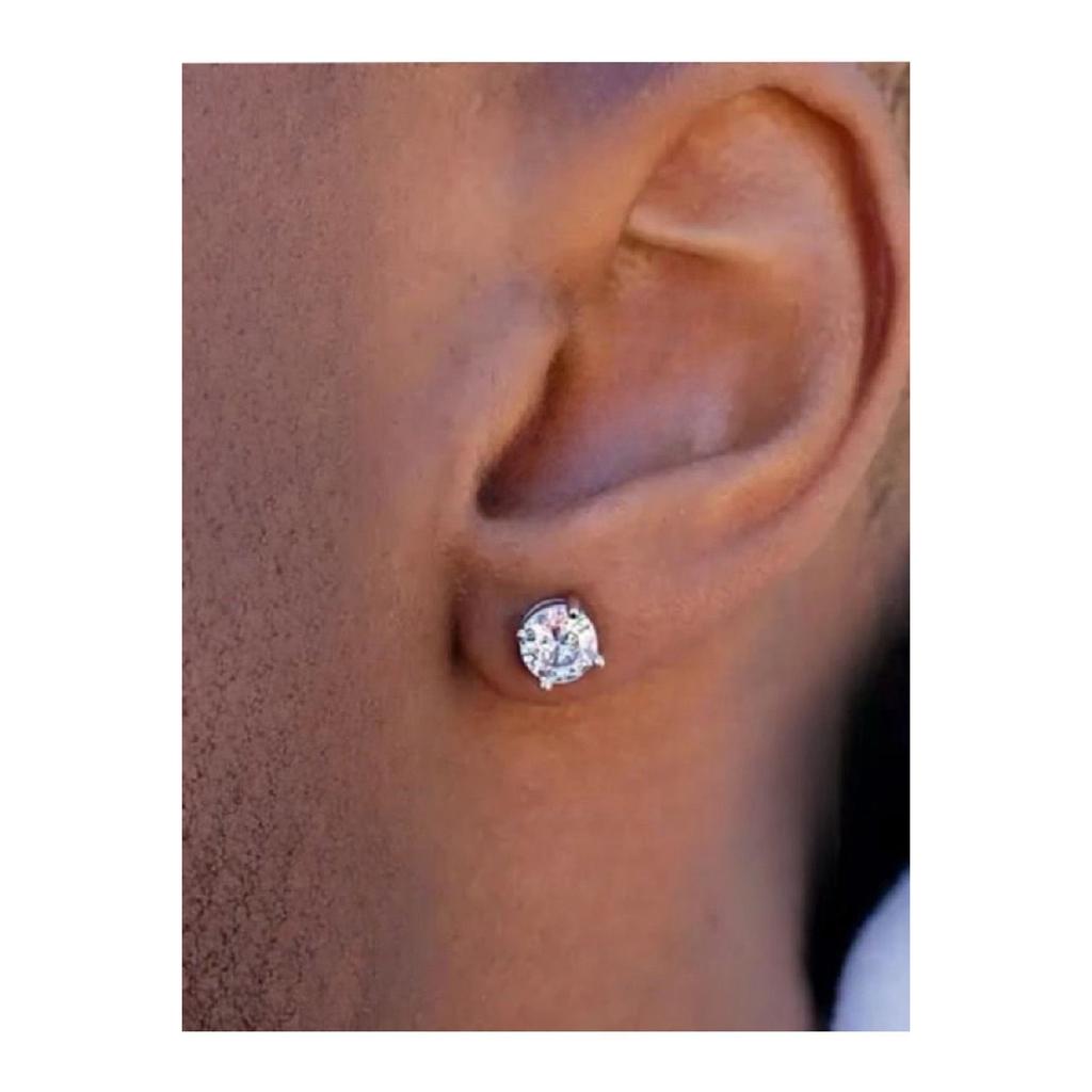 Strong Magnet 316l Steel Solitaire Cercei pentru bărbați și femei Cercei falși fără găuri (1 bucata)