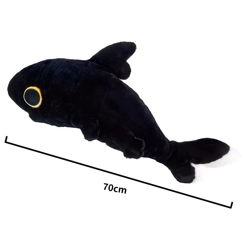 Black Sharkitty Anime Plush Doll 50-70cm Kawaii Stuffed Toy Creative Gift for Birthday Home Decor
