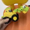 Puzzle Dinosaur Engineering Car Model Plastic Kids Excavator Car Toy  Xmas Gifts