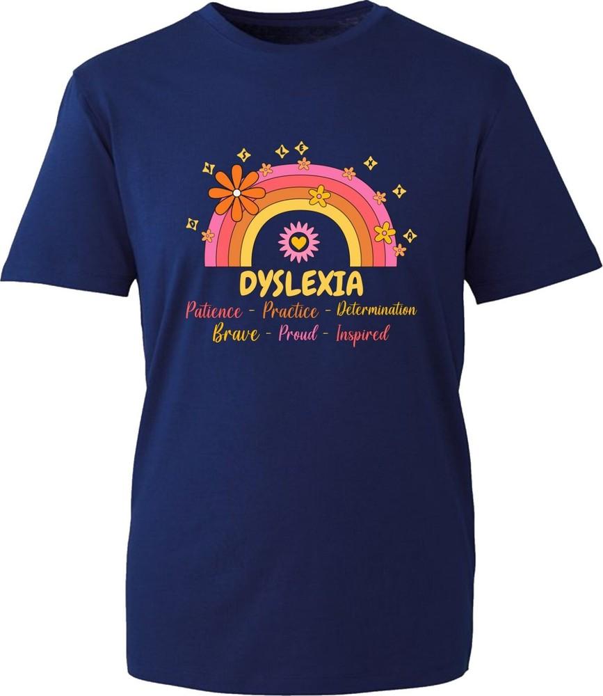 Dyslexia Awareness Vintage Tshirt Dyslexic School Patience Inspired Gift Top S