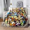 Flintstones Flannel Blanket Soft Warm All-Season Throw, Design for Camping, Car Travel, Hiking Sofa, Bed, Office Perfect Gift for Parties