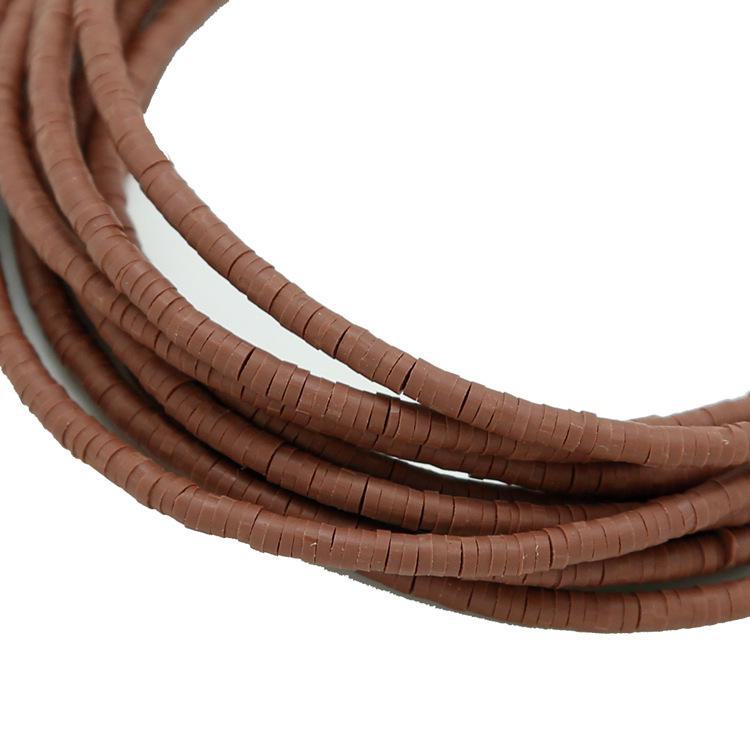 

3-6 мм мягкие глиняные бусины-разделители из риса для самодельных украшений Diameter 5mm коричневый