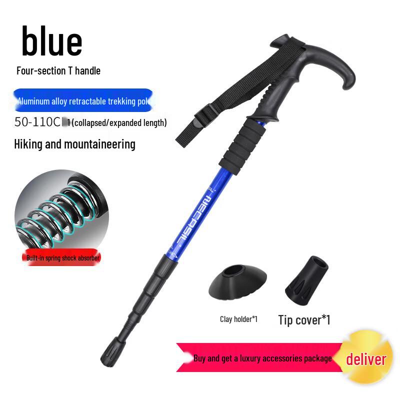 Zhuchuang Luxury 4-Section Telescopic Trekking Pole