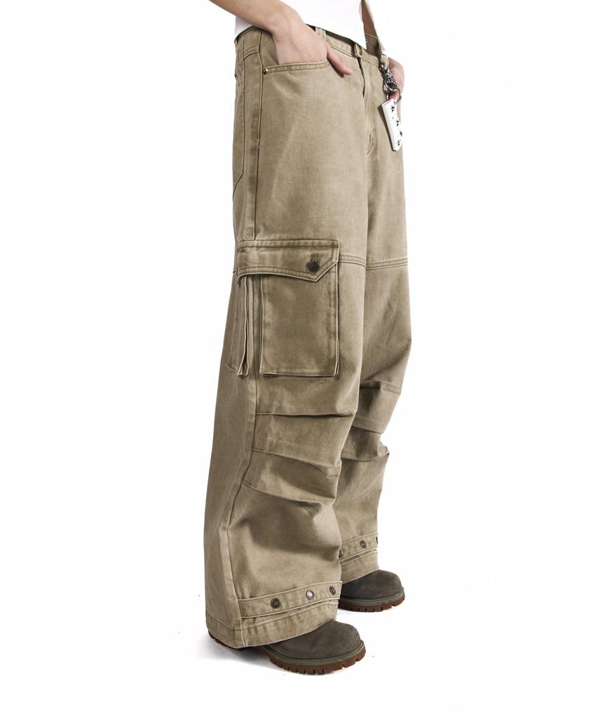 AAKAM Cowboy Chaps Cotton Pants (Beige)