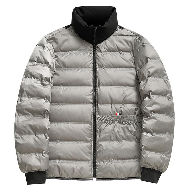 Lebende Oberfläche Daune Herausnehmbares Futter Herren Daunenjacke Herbst und Winter Neu Outdoor Kältefest und Warm Daune Herrenjacke