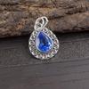 Tanzanite Handmade Gemstone Pendant, 925 Solid Sterling Silver Pendant Antique Jewelry, Pendant For Engagement Gift